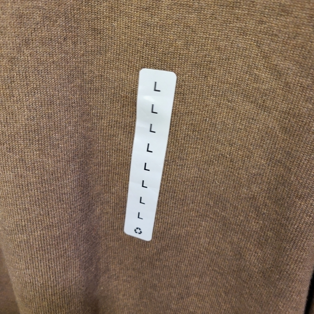 Cotton sweater V neck brown long sleeve new with tags - Picture 5 of 6